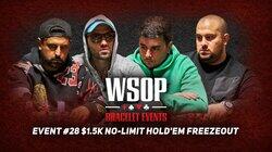 Event #28 $1.5K No-Limit Hold'em Freezeout Event #28 $1.5K No-Limit Hold'em Freezeout
