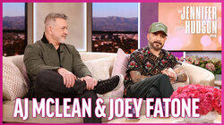 Melissa Rauch, Joey Fatone & AJ McLean Melissa Rauch, Joey Fatone & AJ McLean