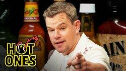 Matt Damon Sweats From His Scalp While Eating Spicy Wings Matt Damon Sweats From His Scalp While Eating Spicy Wings