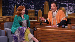 Brian Williams, Christina Hendricks, Ilan Hall Brian Williams, Christina Hendricks, Ilan Hall