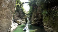 Yamanashi: Escaping the Heat by the Katsura River Yamanashi: Escaping the Heat by the Katsura River