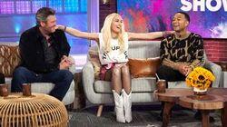 Gwen Stefani, Blake Shelton, John Legend, Carson Daly Gwen Stefani, Blake Shelton, John Legend, Carson Daly