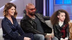 Dave Bautista, Chloe Coleman, Katherine Schwarzenegger Pratt Dave Bautista, Chloe Coleman, Katherine Schwarzenegger Pratt
