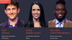 Matt Amodio Vs. Angie Vroom Givant Vs. Anthony Christophersmith, show # 8417. Matt Amodio Vs. Angie Vroom Givant Vs. Anthony Christophersmith, show # 8417.