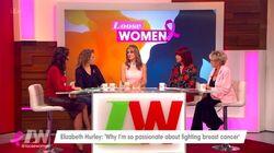 10/10/17 - Dawn French, Elizabeth Hurley, Michaela Strachan 10/10/17 - Dawn French, Elizabeth Hurley, Michaela Strachan