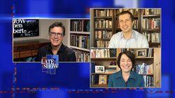 Stephen Colbert from home, with Senator Amy Klobuchar, Mayor Pete Buttigieg, Haim Stephen Colbert from home, with Senator Amy Klobuchar, Mayor Pete Buttigieg, Haim