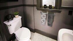 Powder Room with a Flair Powder Room with a Flair