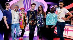 Jaime Winstone, Joel Dommett, Rylan Clark Jaime Winstone, Joel Dommett, Rylan Clark
