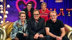 Sean Lock, Mel Giedroyc, Sue Perkins, Miley Cyrus Sean Lock, Mel Giedroyc, Sue Perkins, Miley Cyrus