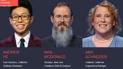 Andrew He Vs. Max Mcdonald Vs. Amy Schneider, show # 8448. Andrew He Vs. Max Mcdonald Vs. Amy Schneider, show # 8448.