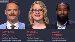 Lawrence Long Vs. Michelle Bemis Vs. James Cantres, show # 8508. Lawrence Long Vs. Michelle Bemis Vs. James Cantres, show # 8508.