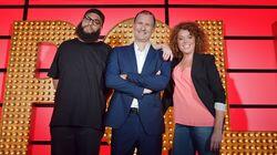 Adam Hills, Jamali Maddox, Michelle Wolf Adam Hills, Jamali Maddox, Michelle Wolf