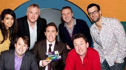Phil Tufnell, Marcus Brigstocke, Konnie Huq, Greg Davies Phil Tufnell, Marcus Brigstocke, Konnie Huq, Greg Davies