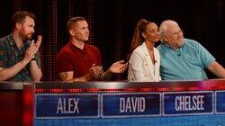 Colin Baker, David Weir, Chelsee Healey, Alex Horne Colin Baker, David Weir, Chelsee Healey, Alex Horne