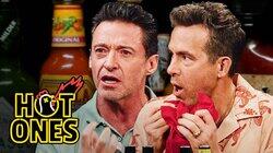 Ryan Reynolds and Hugh Jackman Go Claws Out While Eating Spicy Wings Ryan Reynolds and Hugh Jackman Go Claws Out While Eating Spicy Wings