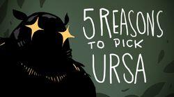 5 REASONS TO PICK URSA 5 REASONS TO PICK URSA