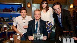 Bridget Christie, Greg James, Robert Peston Bridget Christie, Greg James, Robert Peston