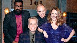 Lucy Porter, Romesh Ranganathan, Judge Rinder Lucy Porter, Romesh Ranganathan, Judge Rinder