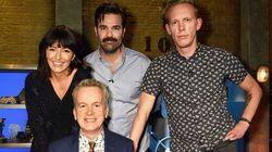 Rob Delaney, Davina McCall, Laurence Fox Rob Delaney, Davina McCall, Laurence Fox