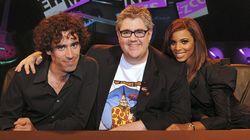 Jack Whitehall, Stephen Mangan, Rochelle Wiseman, Mr. Hudson, Andrea McLean Jack Whitehall, Stephen Mangan, Rochelle Wiseman, Mr. Hudson, Andrea McLean