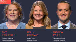 Amy Schneider Vs. Kelly Hartman Vs. Andrew Tyler, show # 8474. Amy Schneider Vs. Kelly Hartman Vs. Andrew Tyler, show # 8474.