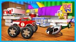 Learning Vehicles Names and Sounds for Kids Part 2 - Trucks, Helicopter and More Learning Vehicles Names and Sounds for Kids Part 2 - Trucks, Helicopter and More