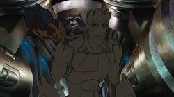 Rocket! Groot! Man-Thing! Rocket! Groot! Man-Thing!